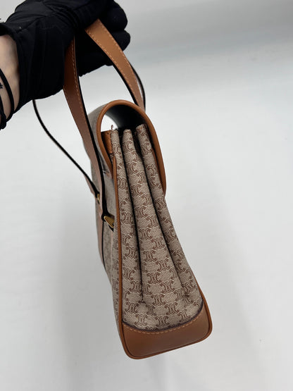 Celine Macadam Double Handle Handbag