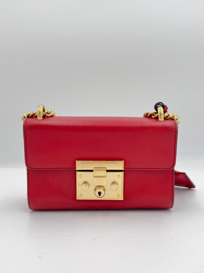 Gucci Leather Padlock Chain Shoulder