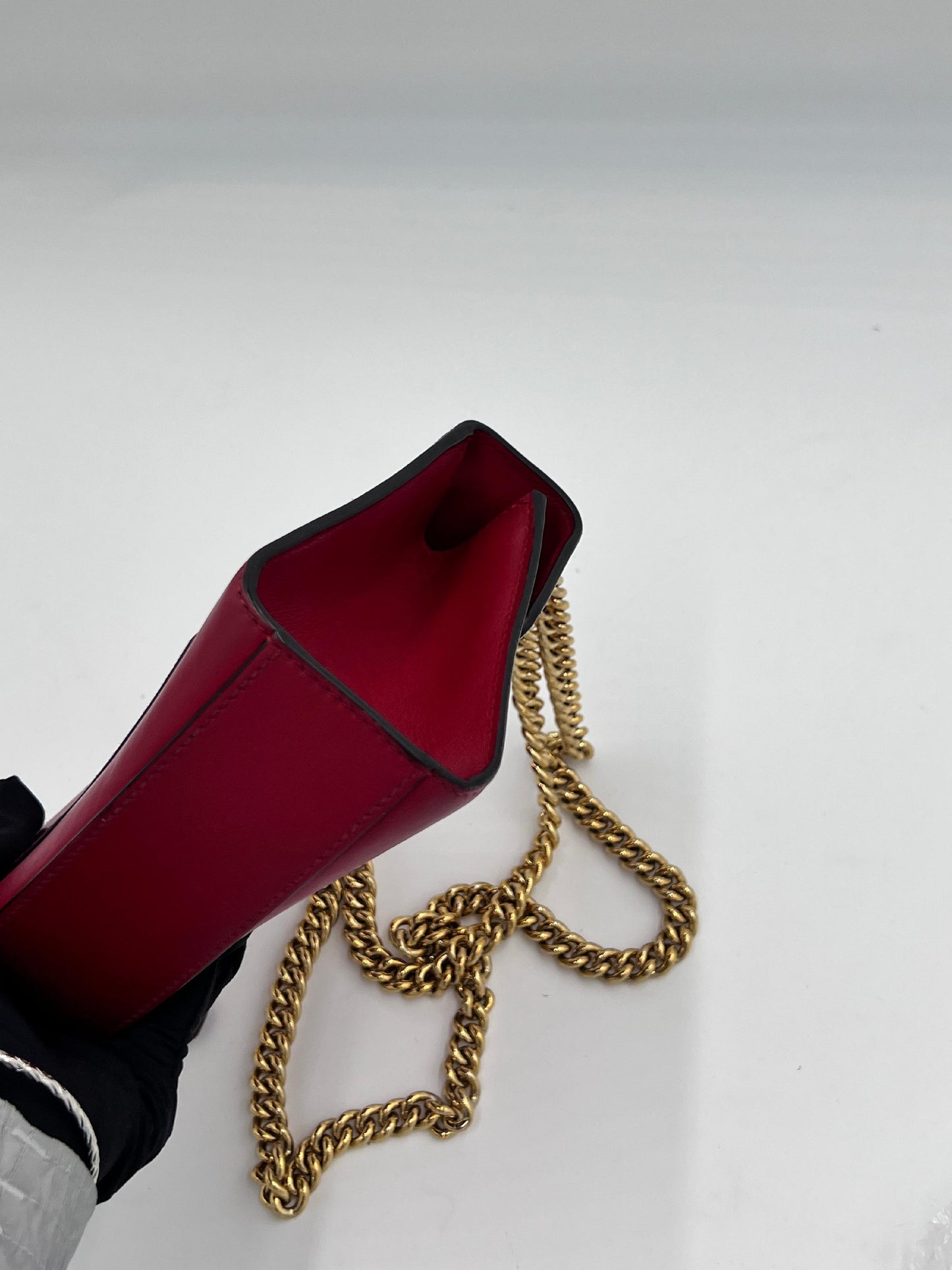 Gucci Leather Padlock Chain Shoulder