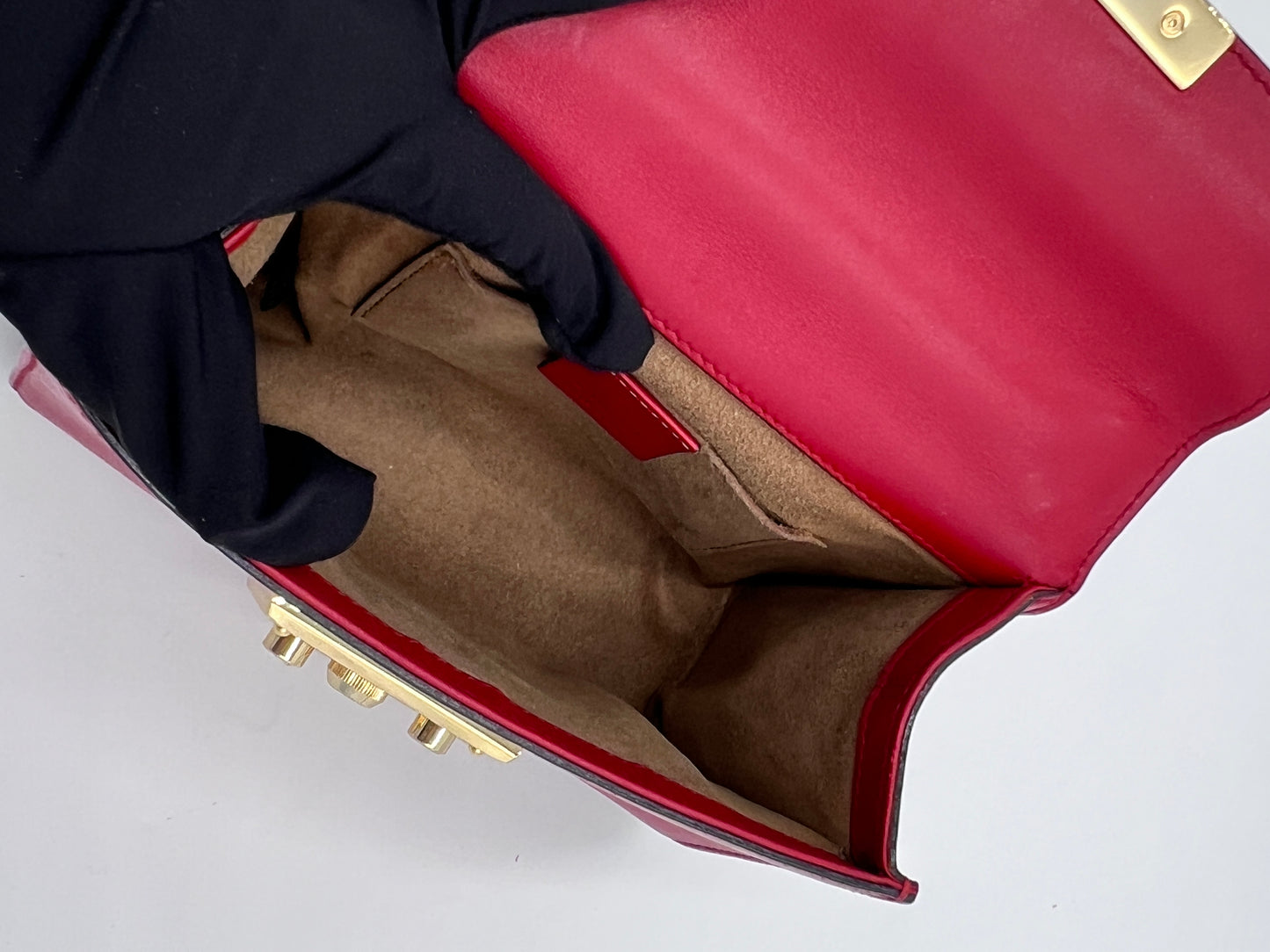 Gucci Leather Padlock Chain Shoulder