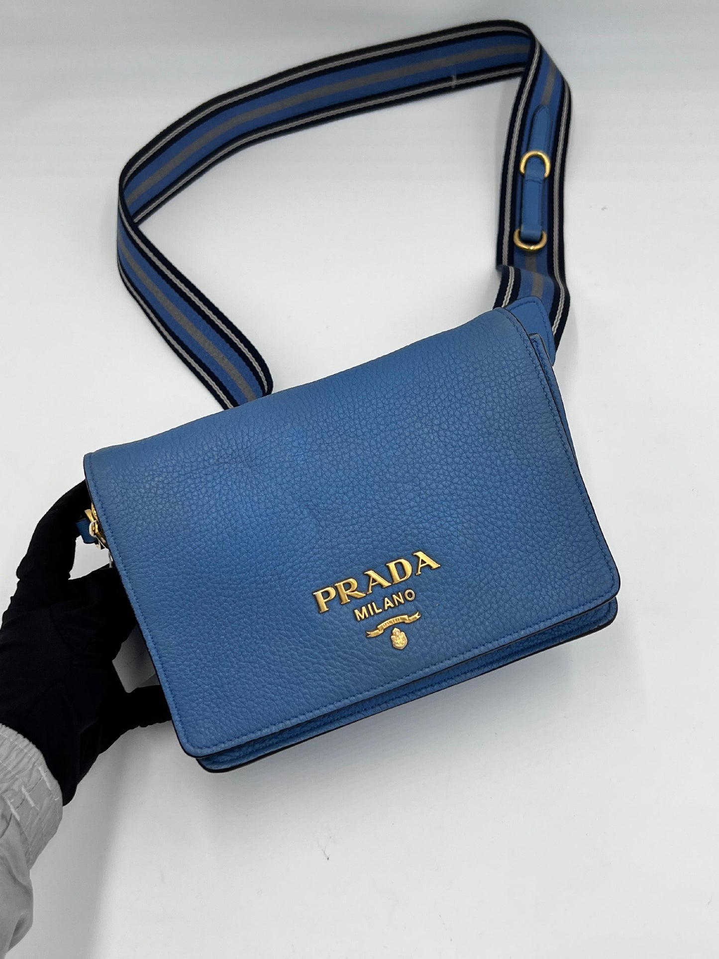 Prada Vitello Daino Flap Shoulder