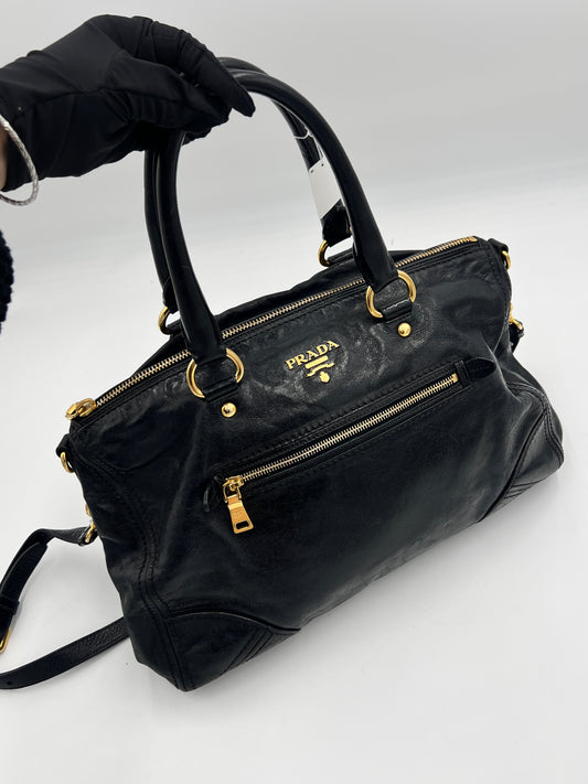 Prada Vitello Shine 2Way Tote