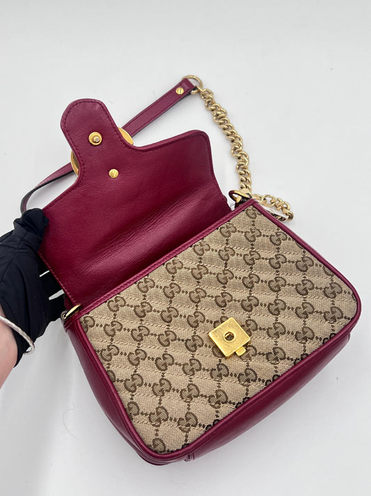 Gucci Marmont Top Handle Chain Shoulder