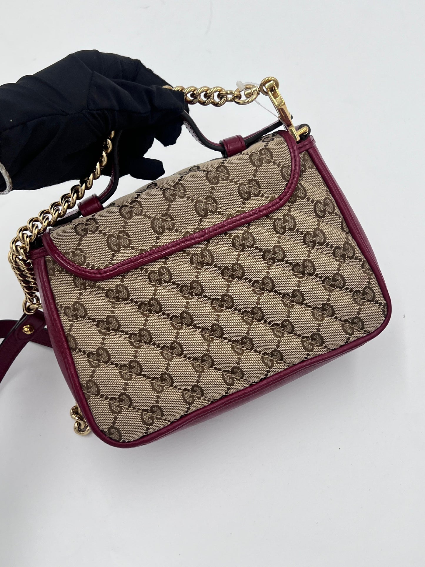 Gucci Marmont Top Handle Chain Shoulder