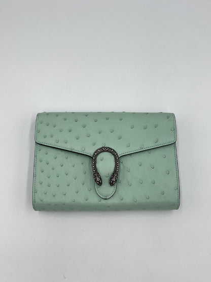 Gucci Dionysus Ostrich Chain Wallet
