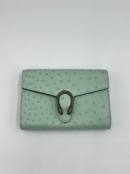 Gucci Dionysus Ostrich Chain Wallet