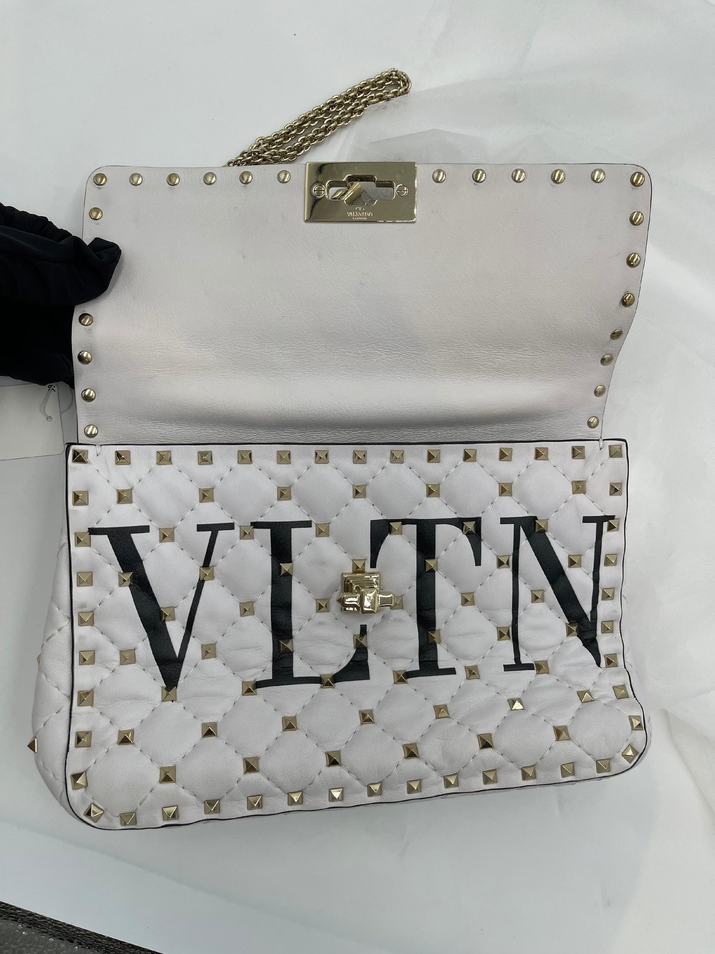 Valentino  Rockstud Logo 2Way Chain Shoulder