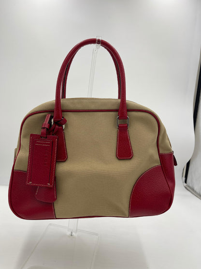 Prada Canvas Bowler Bag