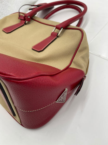 Prada Canvas Bowler Bag