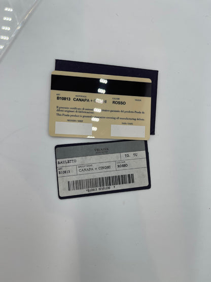 Prada Canvas Bowler Bag