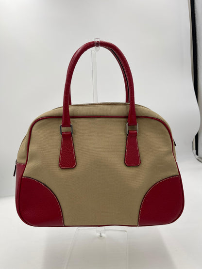 Prada Canvas Bowler Bag