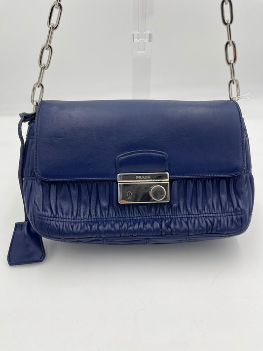 Prada Nappa Gauffre Chain Shoulder