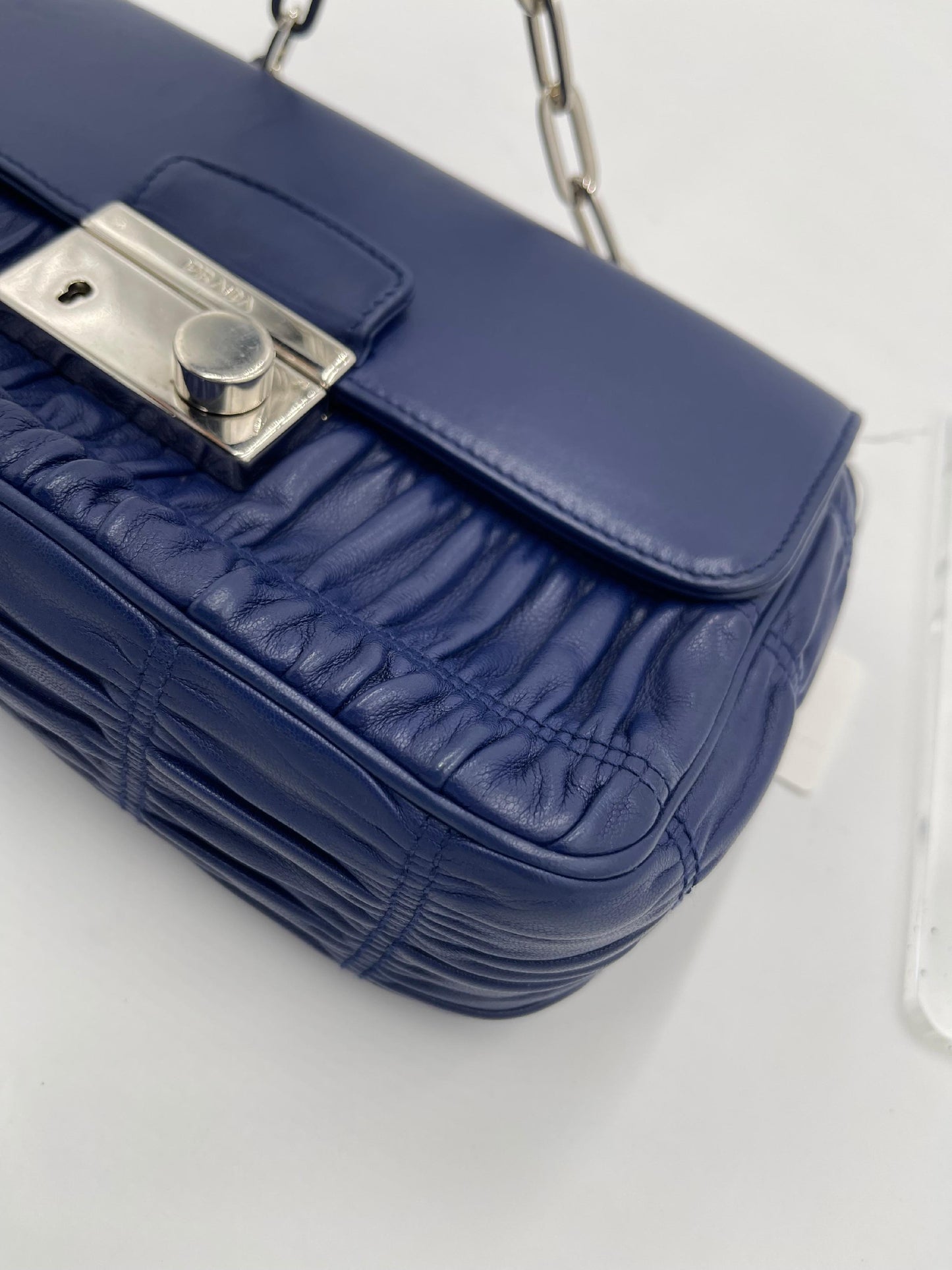 Prada Nappa Gauffre Chain Shoulder