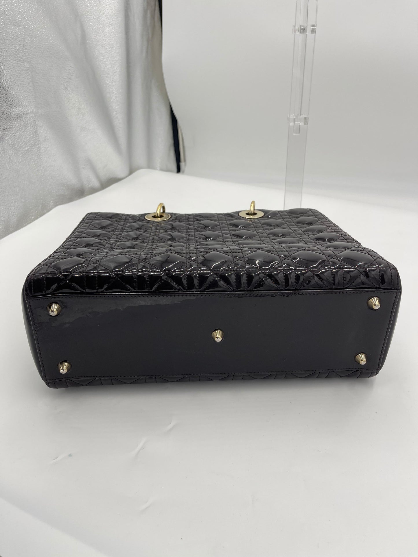 DIor Patent Lady Dior w/ Strap