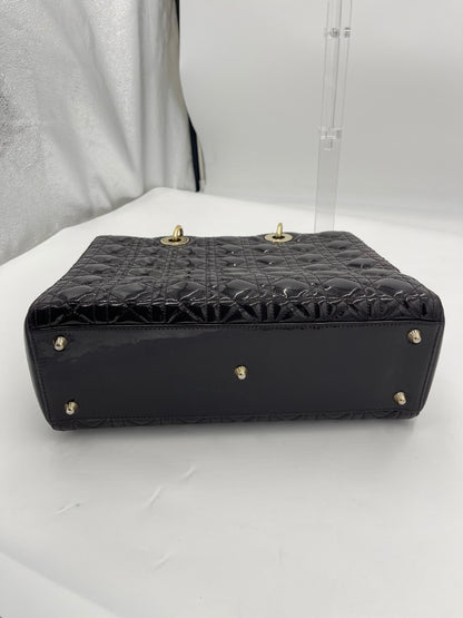 DIor Patent Lady Dior w/ Strap