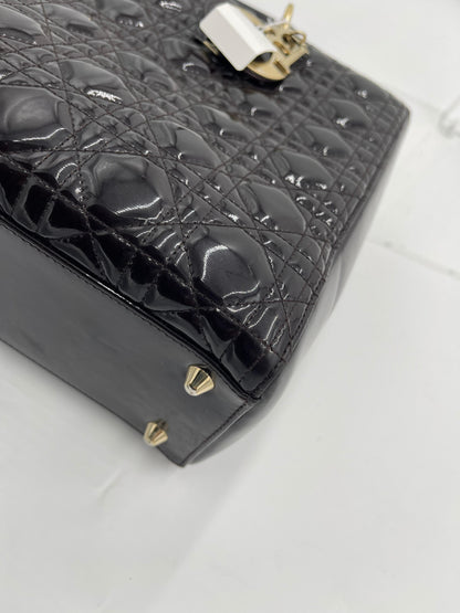 DIor Patent Lady Dior w/ Strap
