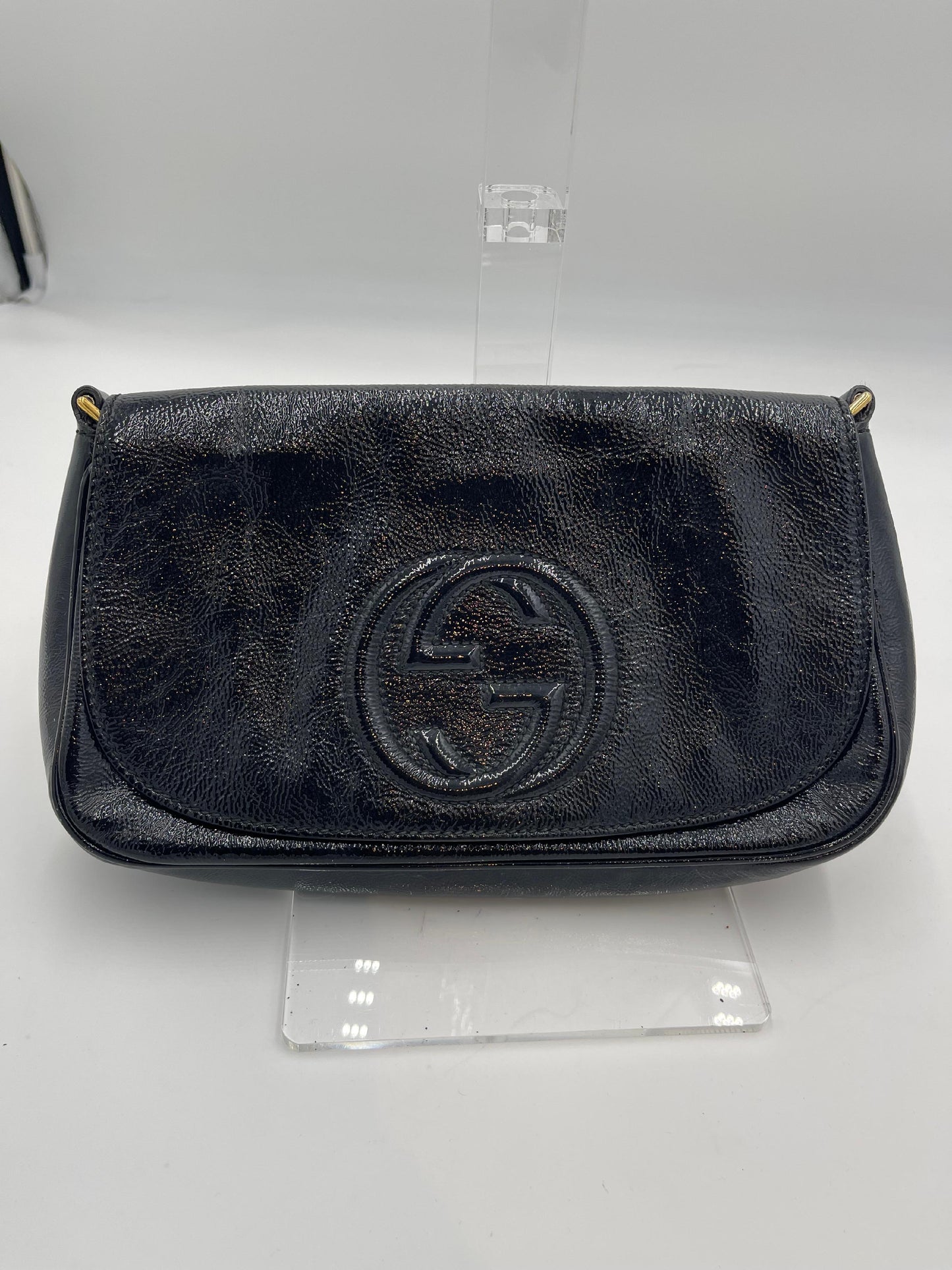 Gucci Soho Patent Chain Shoulder