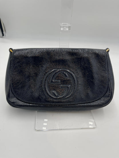 Gucci Soho Patent Chain Shoulder