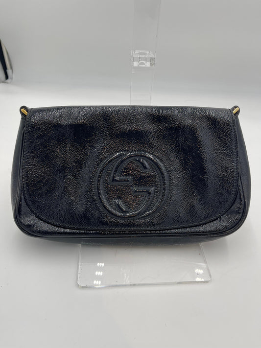 Gucci Soho Patent Chain Shoulder