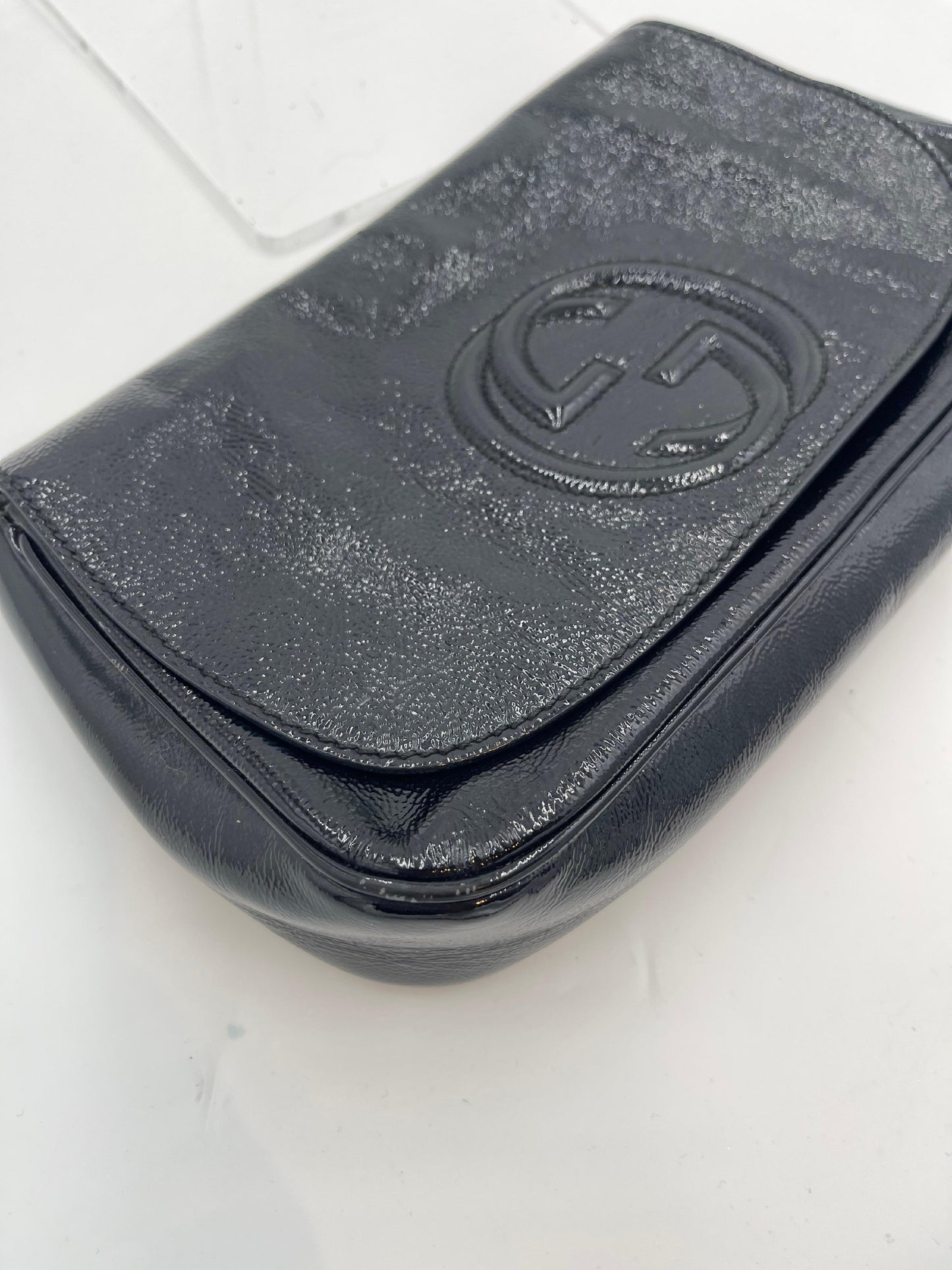 Gucci Soho Patent Chain Shoulder
