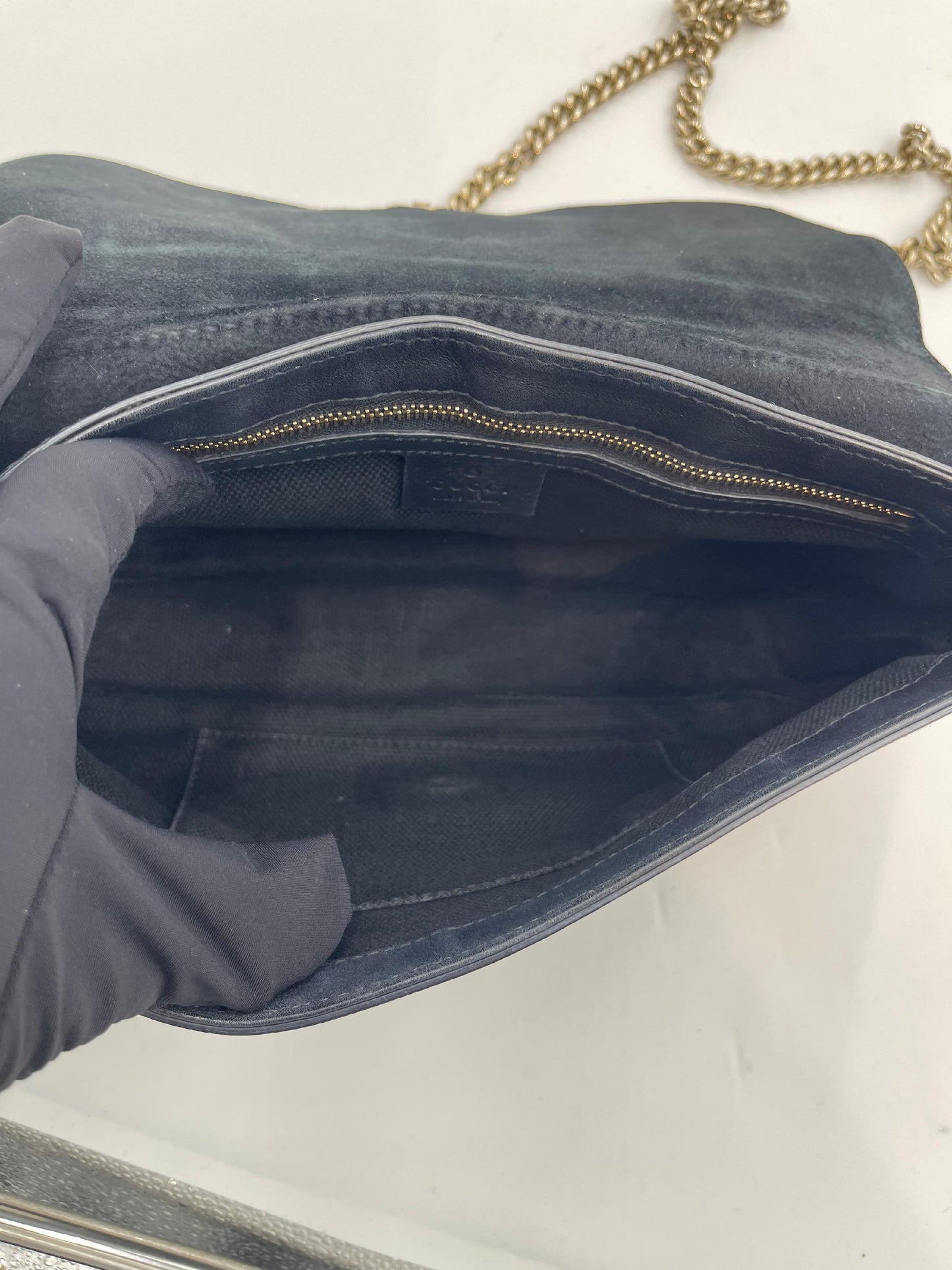 Gucci Soho Patent Chain Shoulder