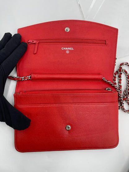 Chanel Caviar Brilliant Wallet on Chain