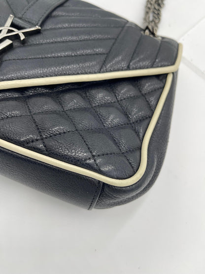 Saint Laurent Quilted College Chain Shoulder