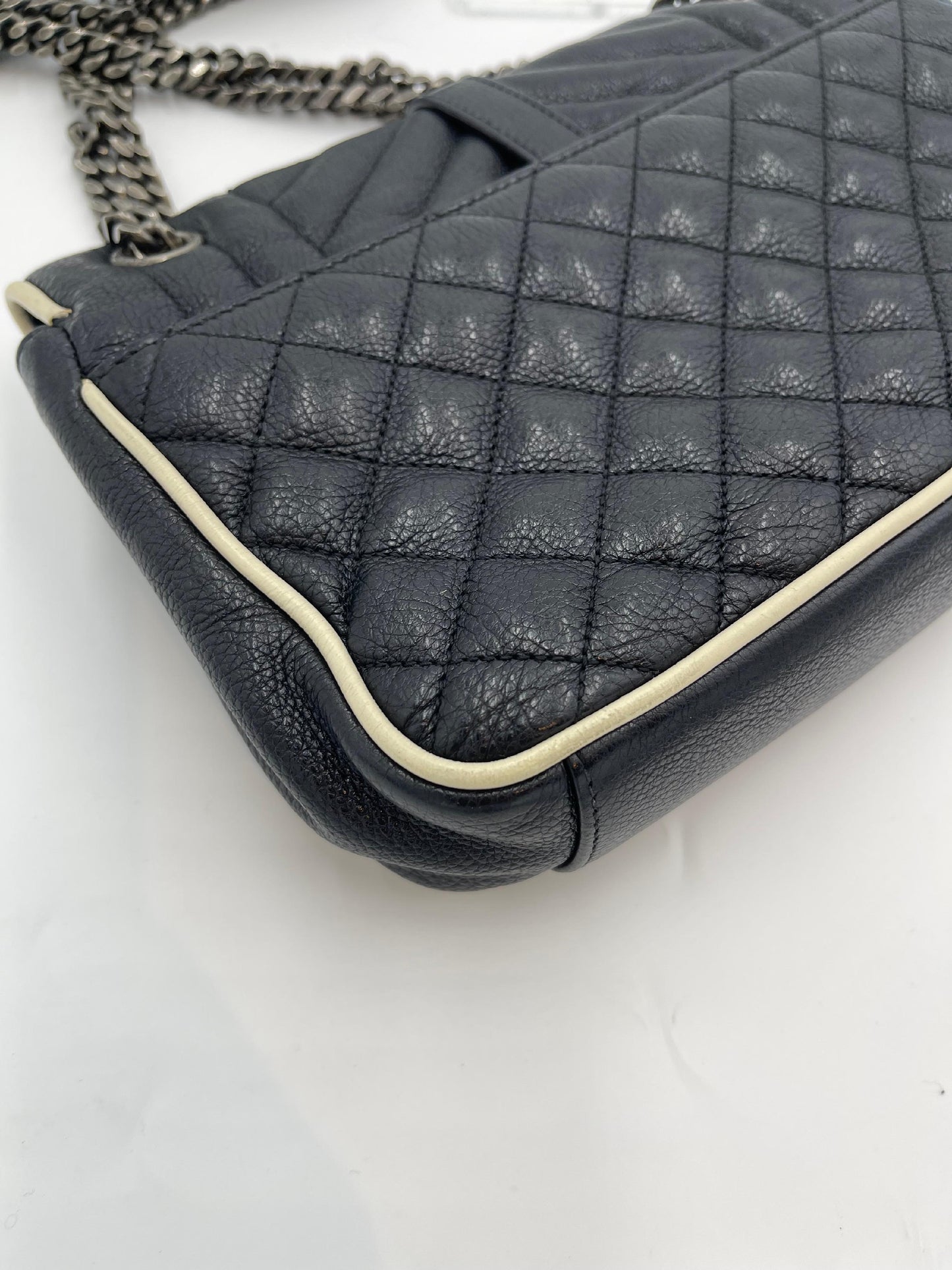 Saint Laurent Quilted College Chain Shoulder
