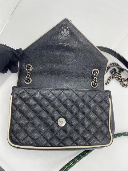 Saint Laurent Quilted College Chain Shoulder