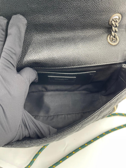 Saint Laurent Quilted College Chain Shoulder