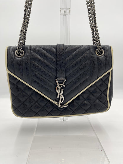 Saint Laurent Quilted College Chain Shoulder