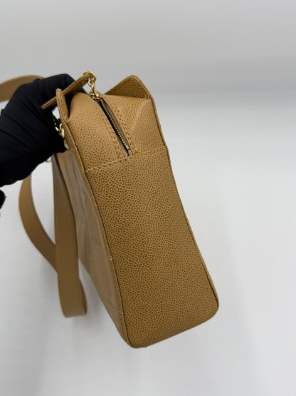 Chanel Caviar Chocobar Chain Tote