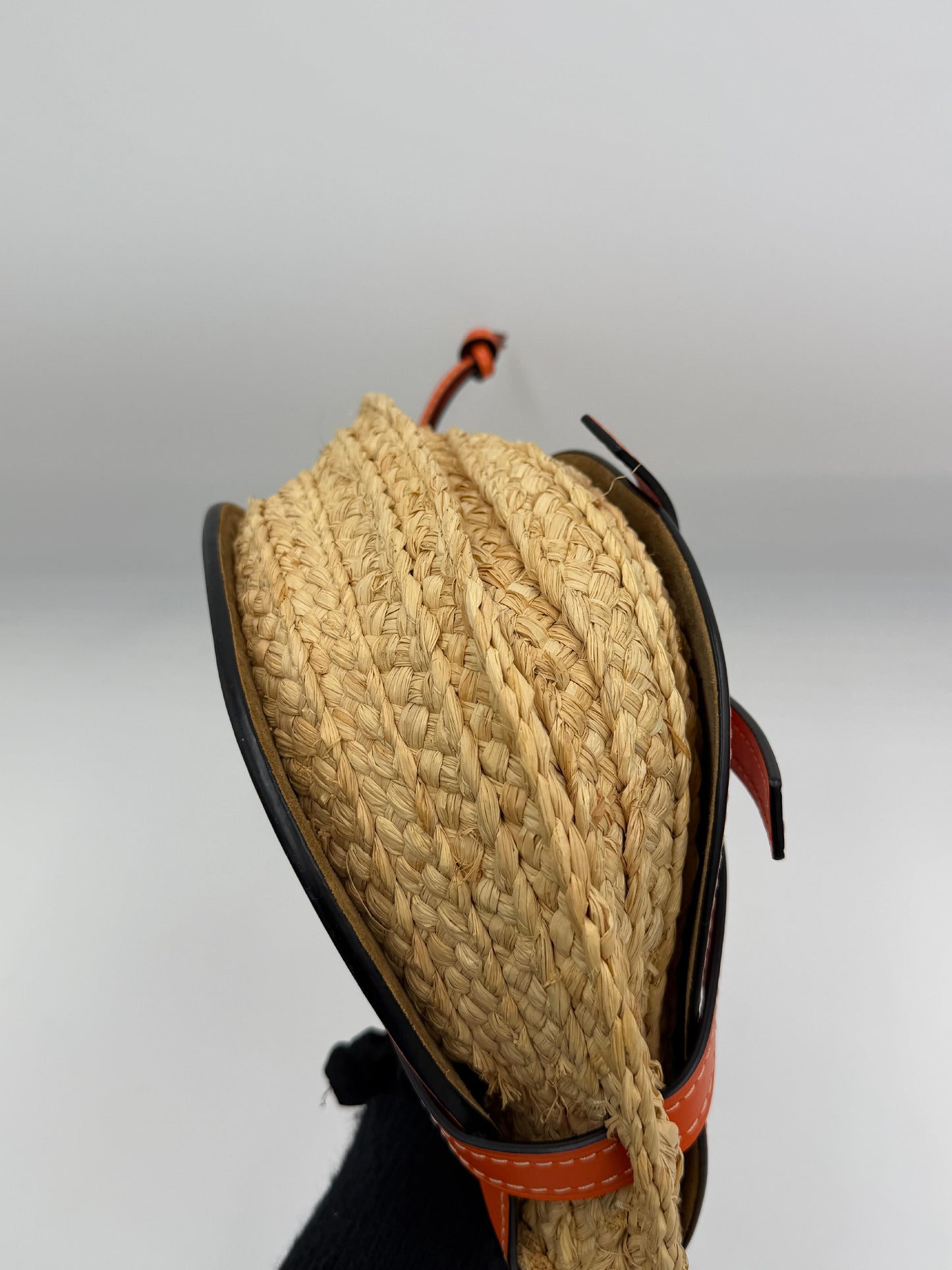 Loewe Gate Raffia Shoulder