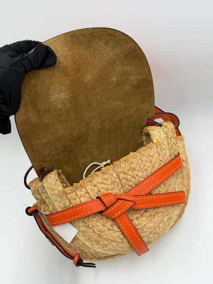 Loewe Gate Raffia Shoulder