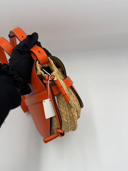 Loewe Gate Raffia Shoulder