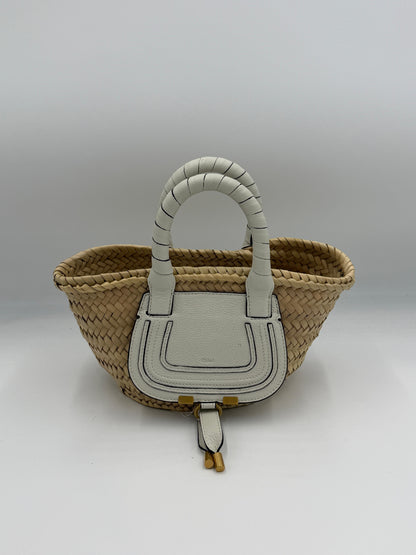 Chloe Marcie Raffia Bag