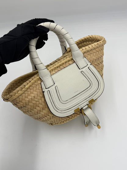 Chloe Marcie Raffia Bag