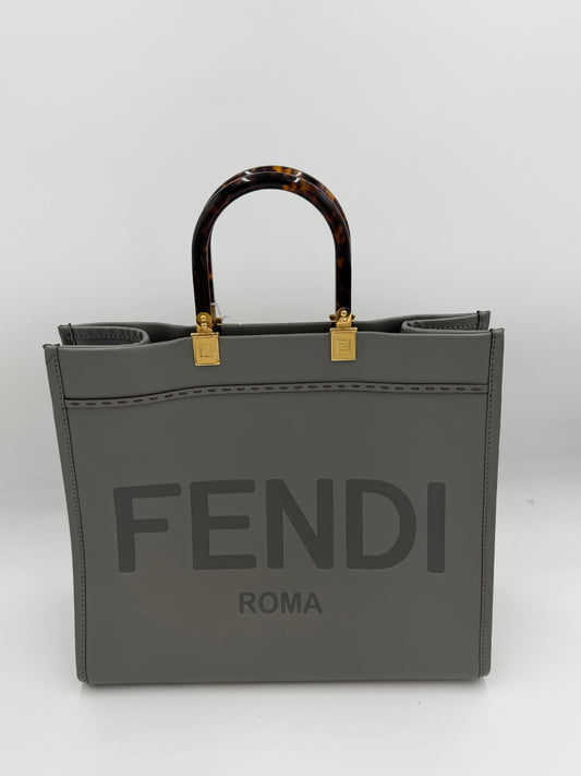 Fendi Sunshine Leather Tote