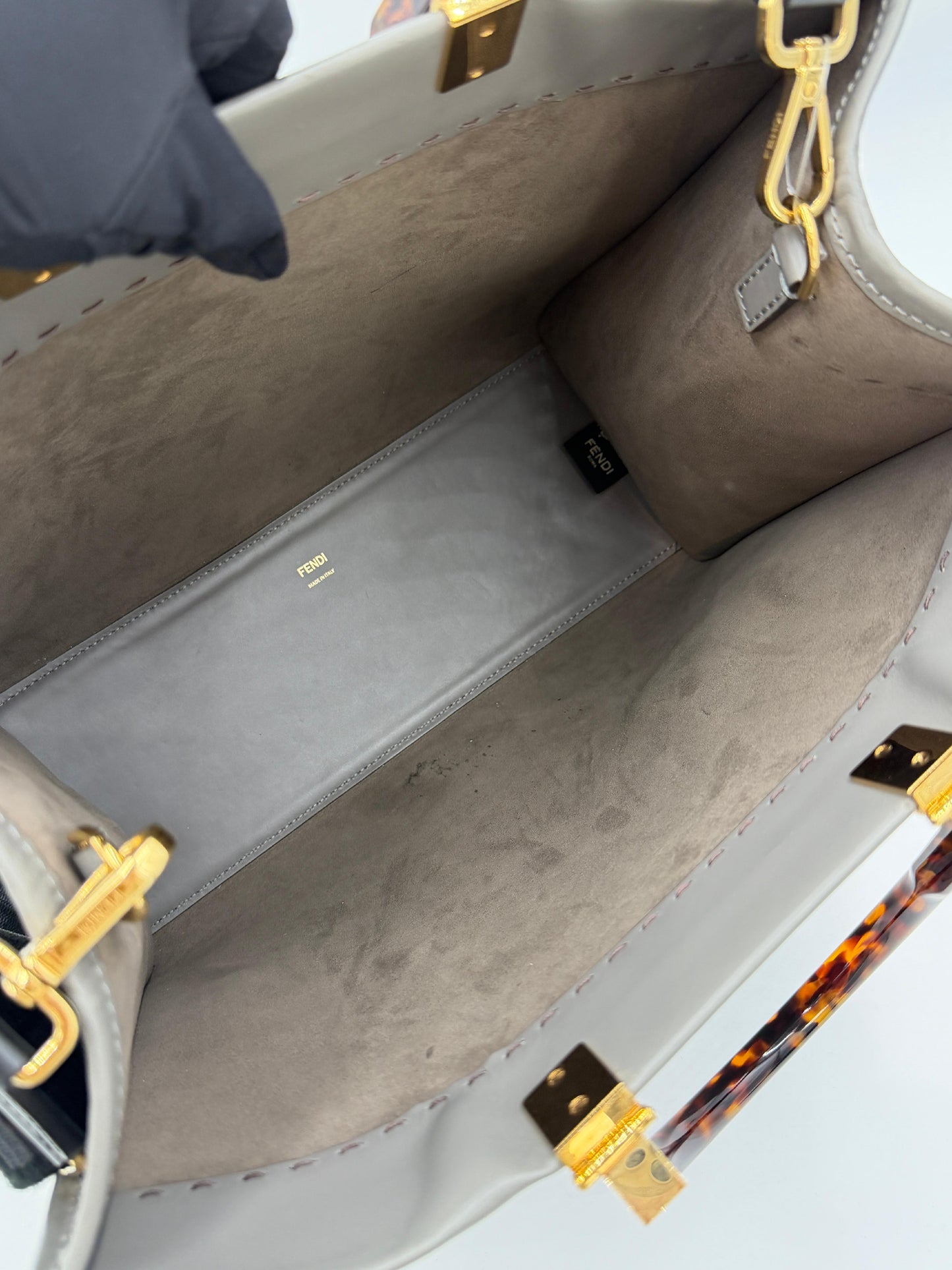 Fendi Sunshine Leather Tote