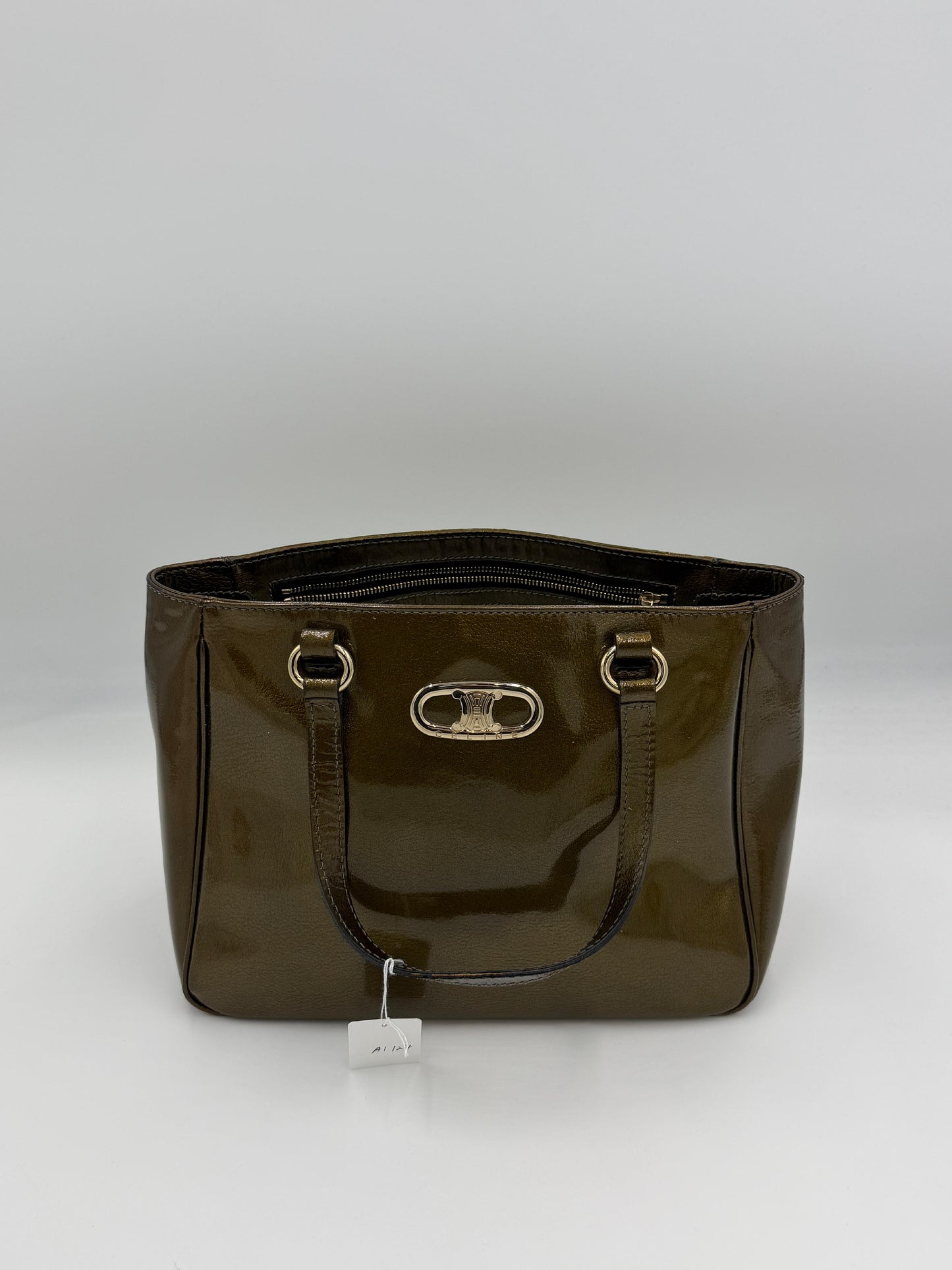 Celine Triomphe Patent Handbag