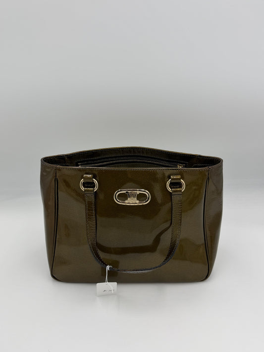 Celine Triomphe Patent Handbag