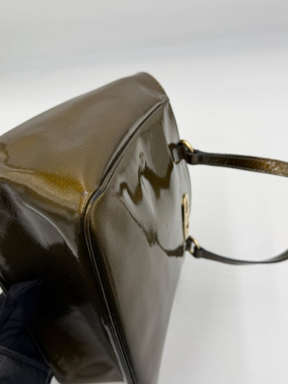 Celine Triomphe Patent Handbag