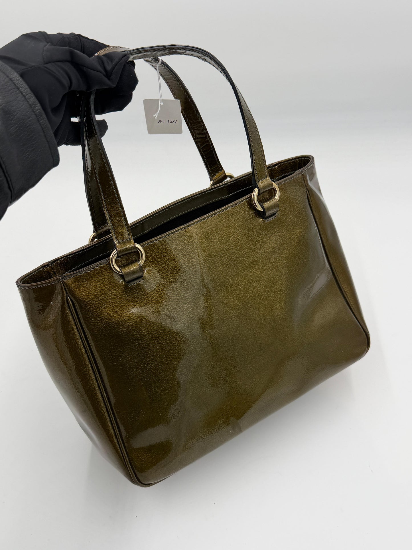 Celine Triomphe Patent Handbag