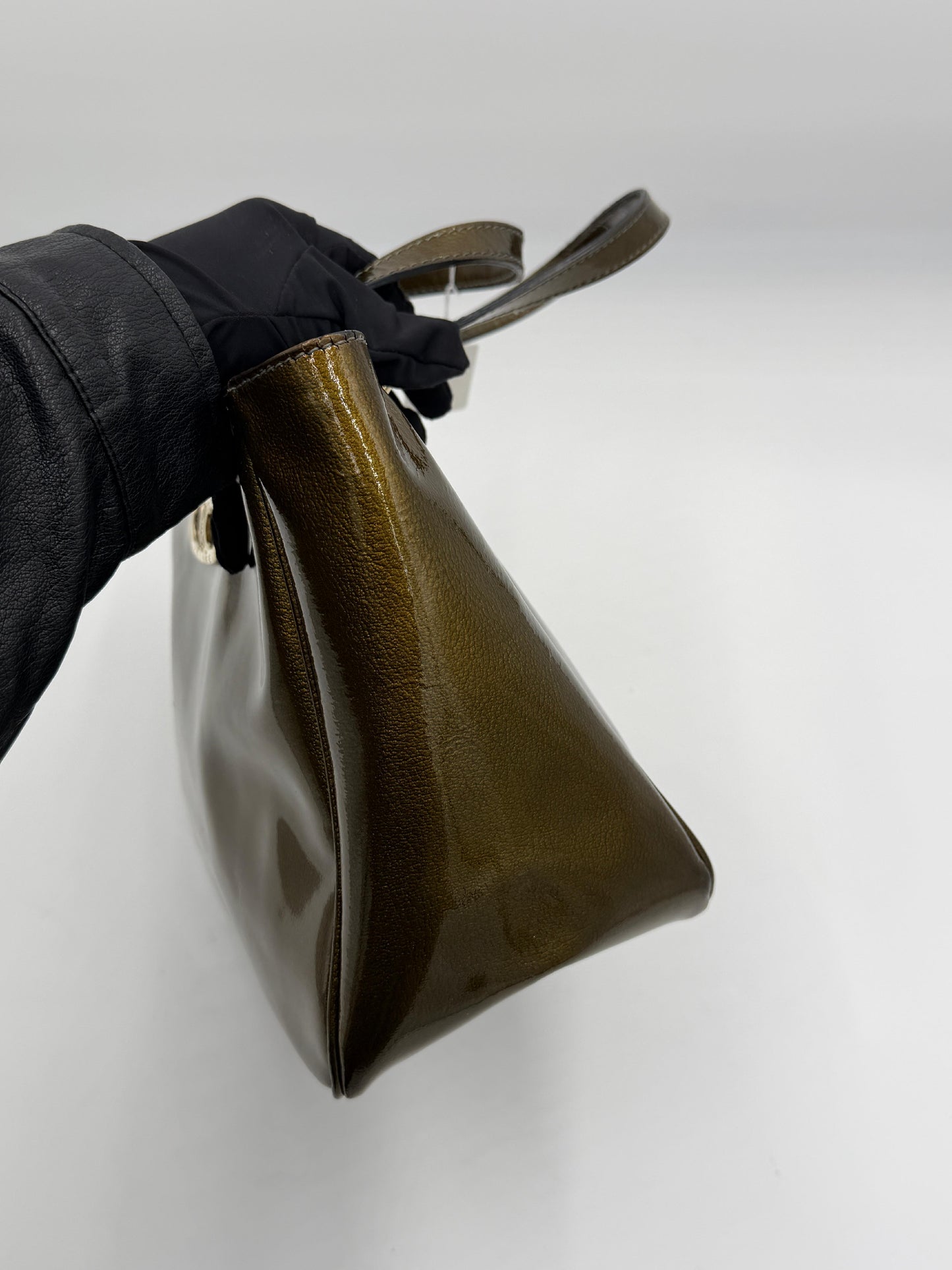 Celine Triomphe Patent Handbag