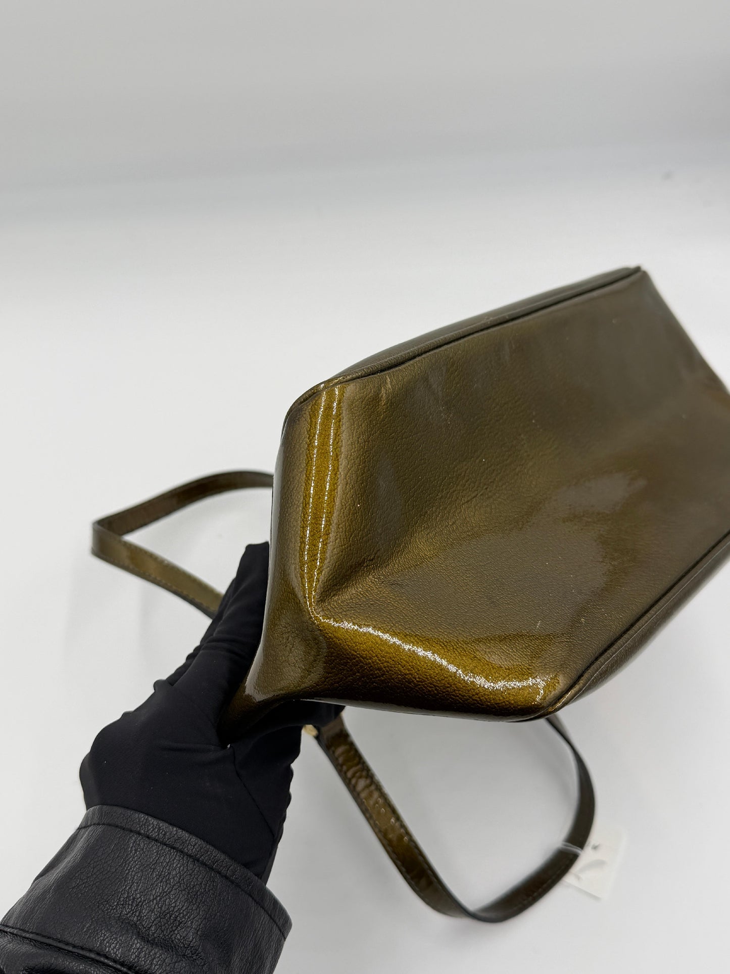 Celine Triomphe Patent Handbag