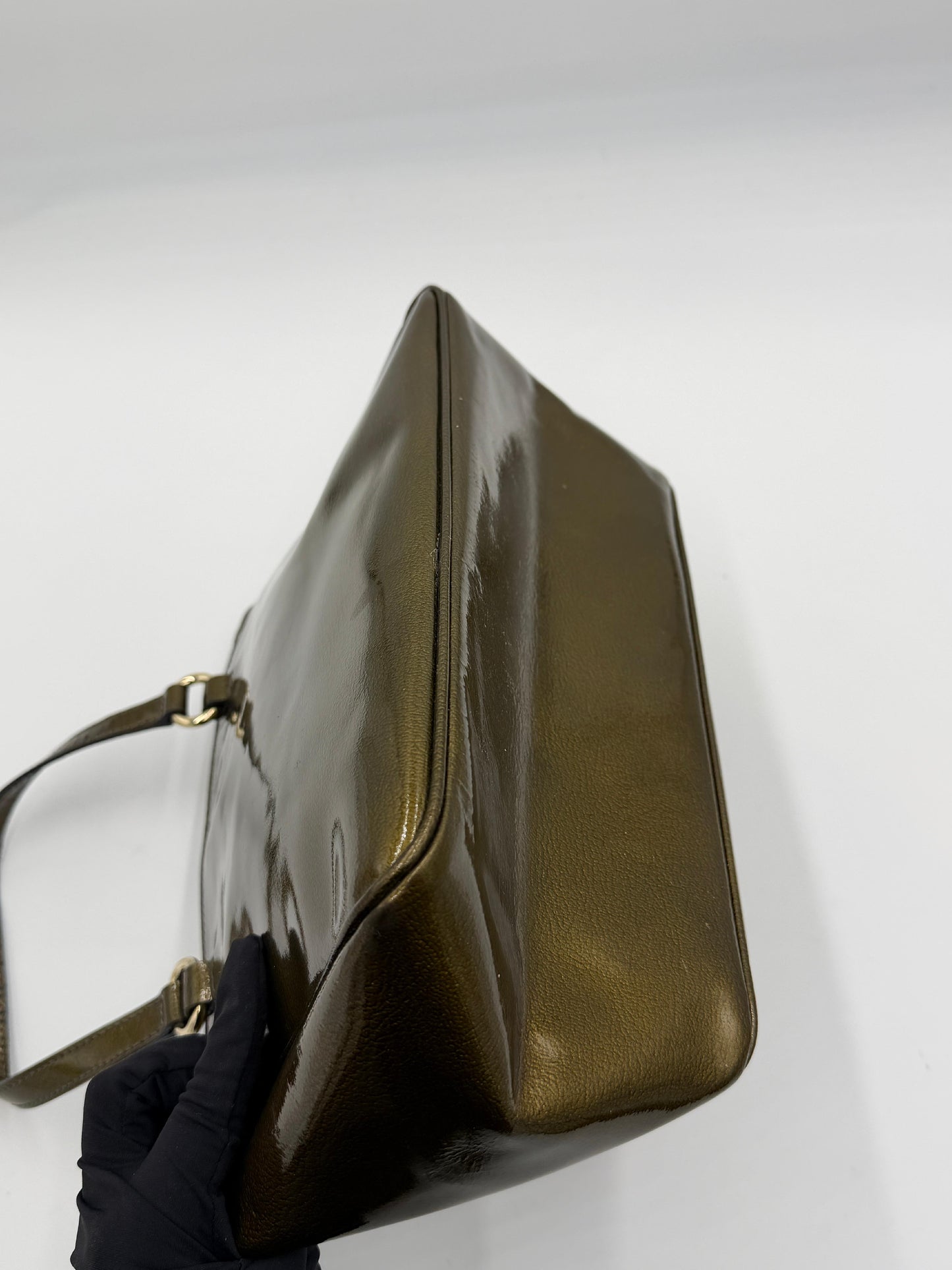 Celine Triomphe Patent Handbag