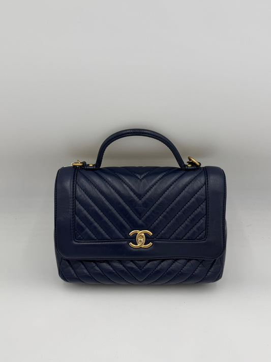Chanel Chevron Top Handle 2Way