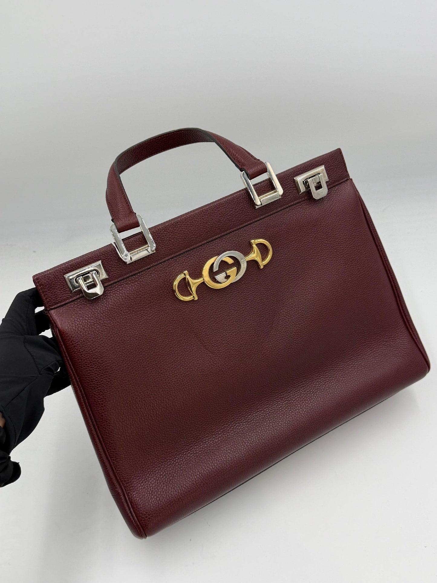 Gucci Zumi Leather 2Way Tote