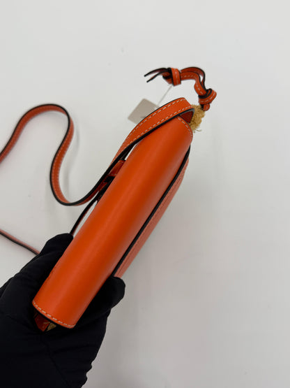 Loewe Mini Gate Raffia Shoulder