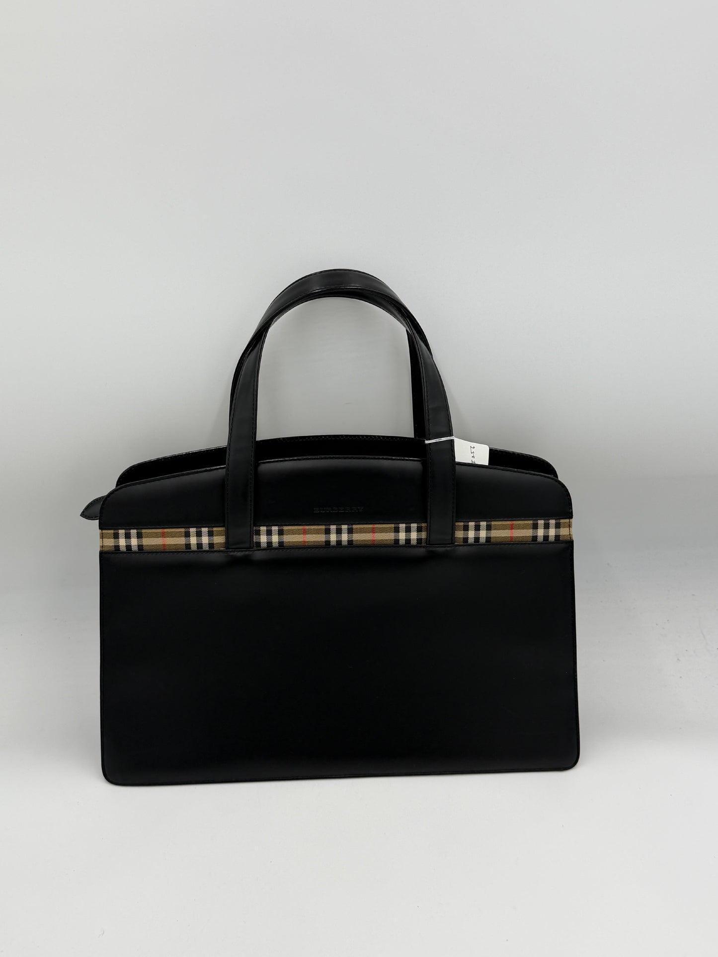 Burberry Leather Novacheck Tote